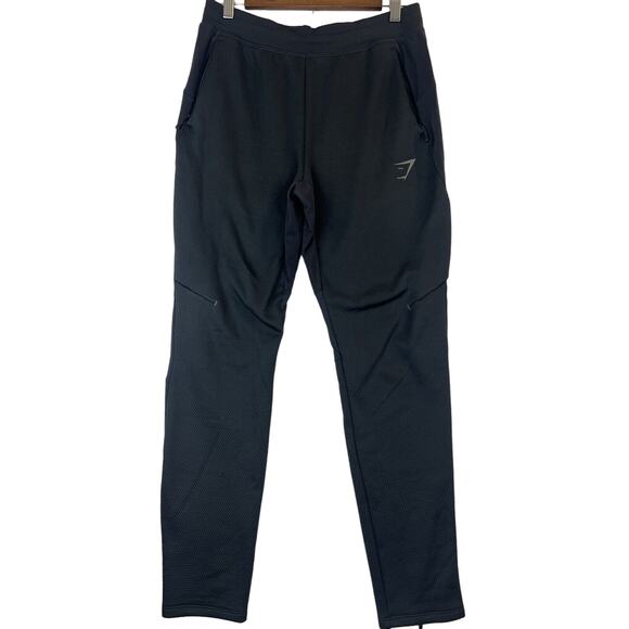Gymshark Leggings Black Zippered Front Pockets And Ankles Sz Sm - Picture 1 of 10